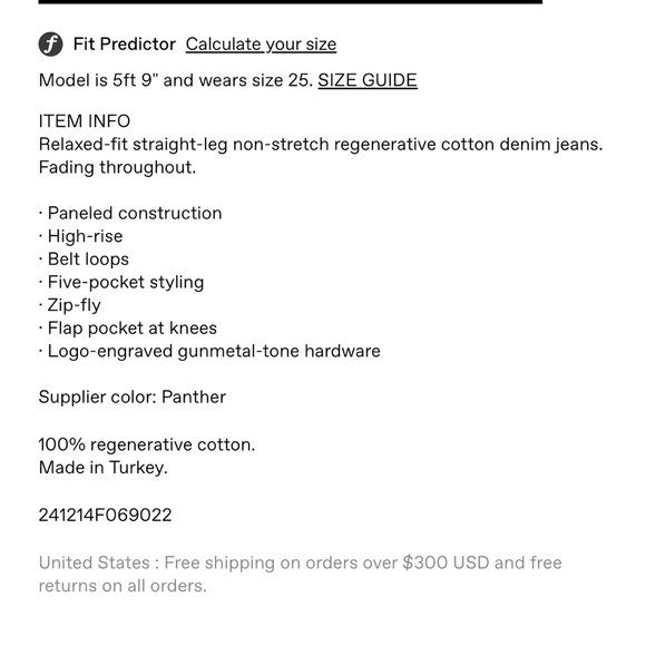 NWT AGOLDE Panther Cargo Jean Highrise - Picture 4 of 4